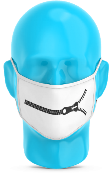 Maske Reißverschluss
